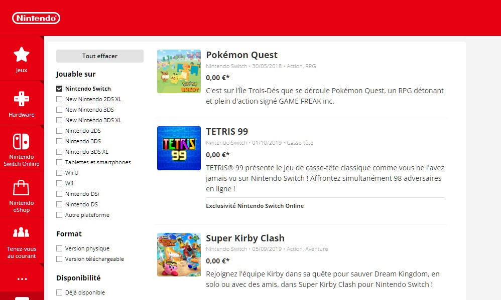 Comment trouver des jeux gratuits sur Nintendo Switch